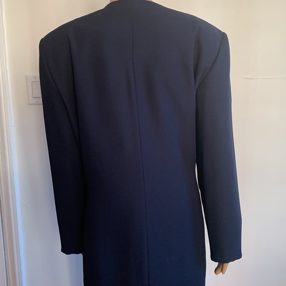 LESLIE FAY 2 PC Skirt& Coat Length Blazer - Picture 5 of 9